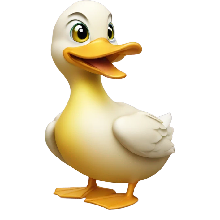 duck with banan emoji
