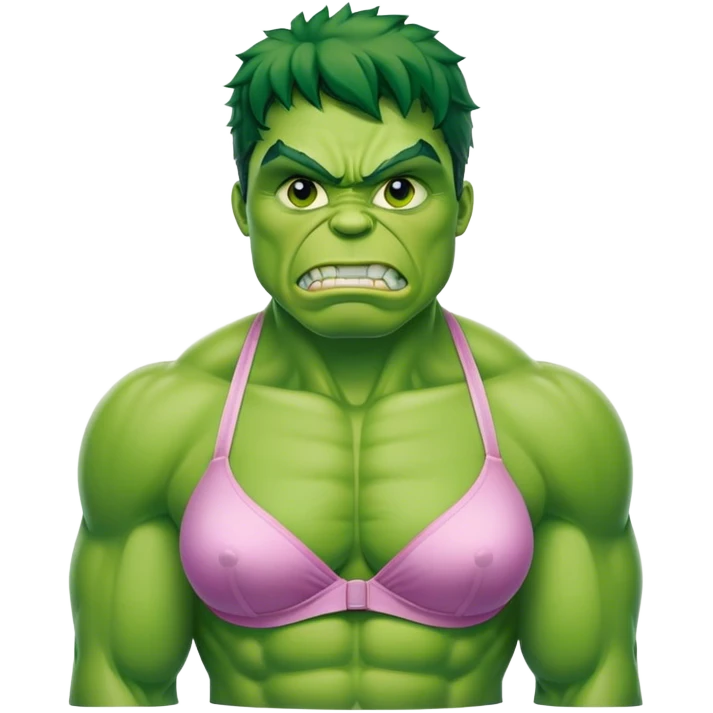 Hulk wear bra emoji