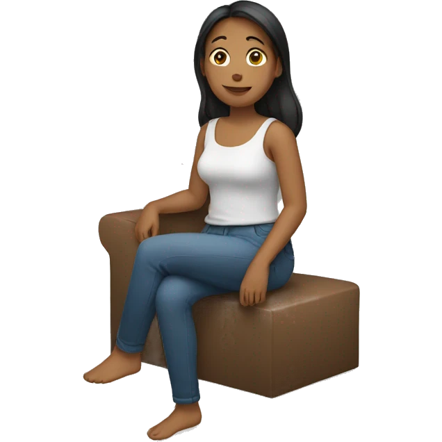 A woman sitting emoji