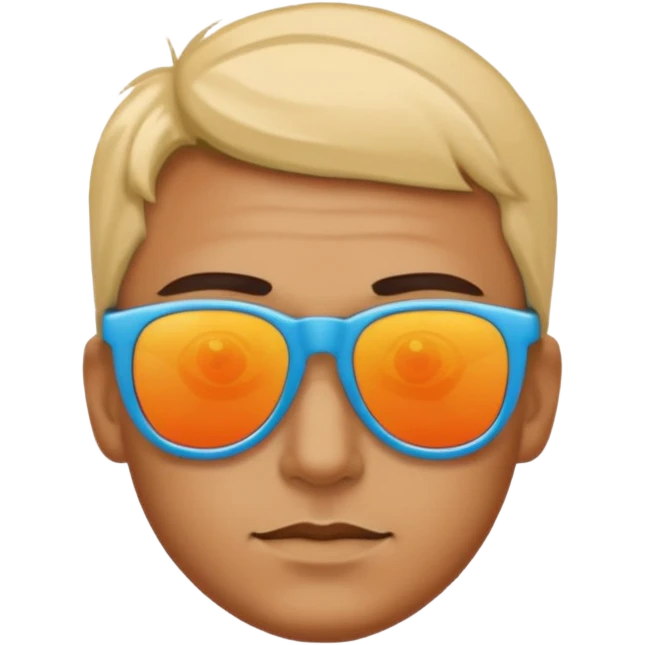 😎 with multiple colour sunglass emoji