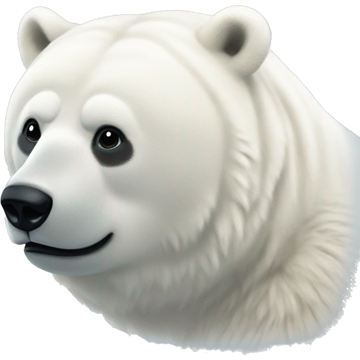 Oso polar conduciendo  emoji