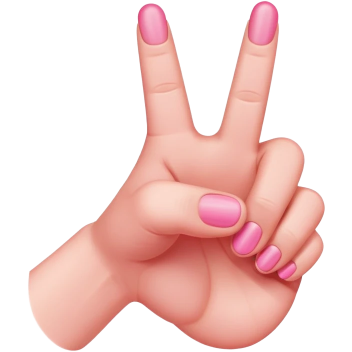 Pink middle finger  emoji
