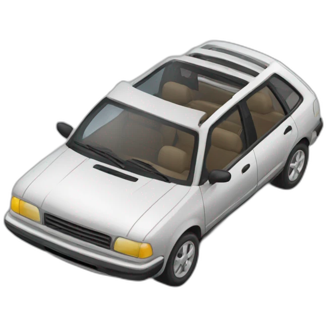 Chat sur voiture emoji