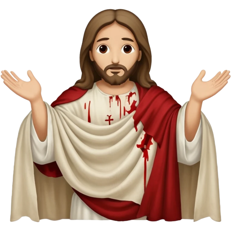 The burial shroud of jesus emoji