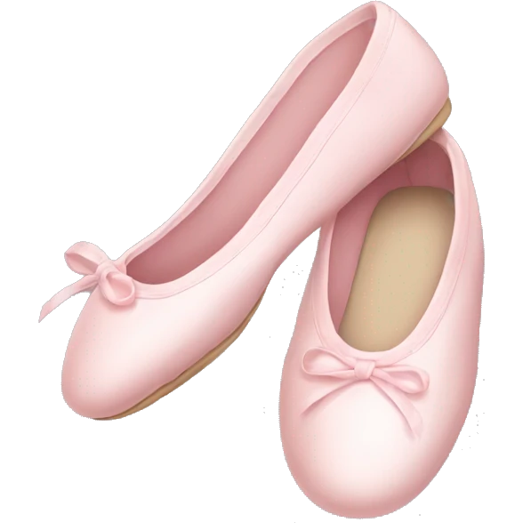 Pale pink ballet shoes emoji