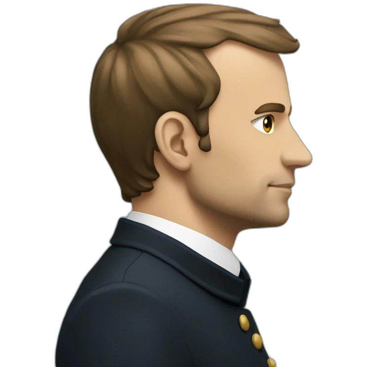 macron on one level in profile emoji