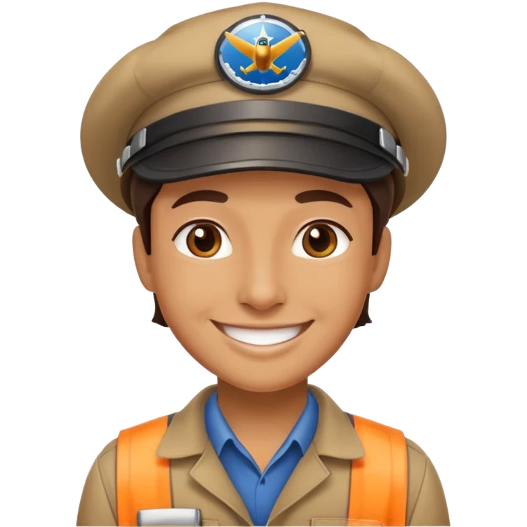 Happy aviation mechanic profile picture  emoji