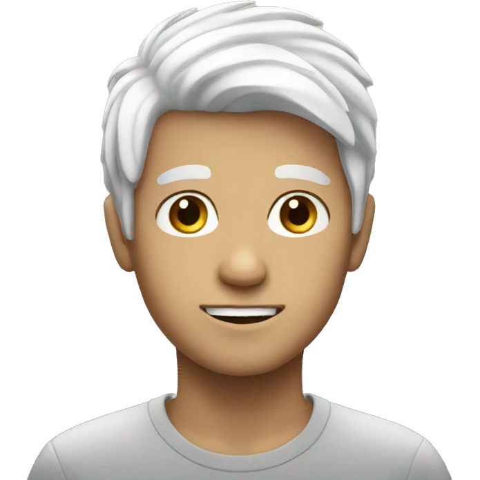 White haired boy emoji