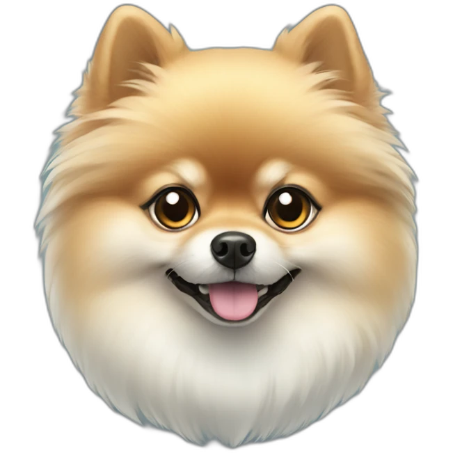 Pomeranian ghost emoji