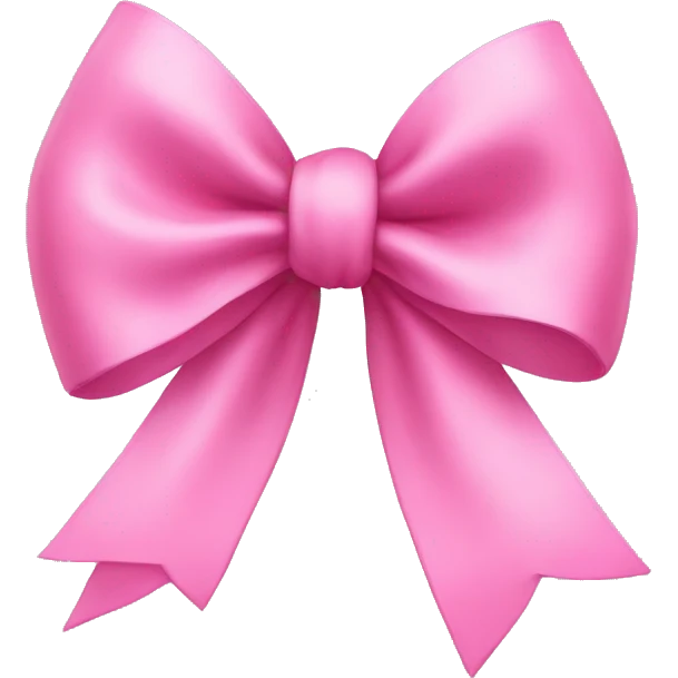 pink bow emoji