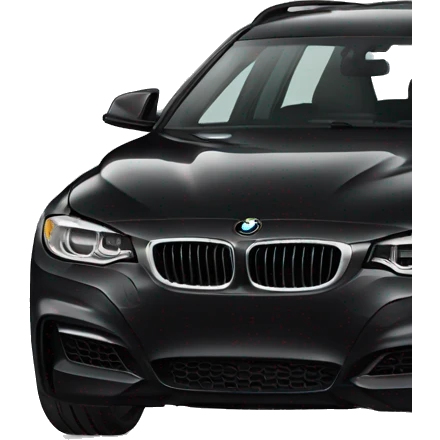 new full black BMW wagon car emoji