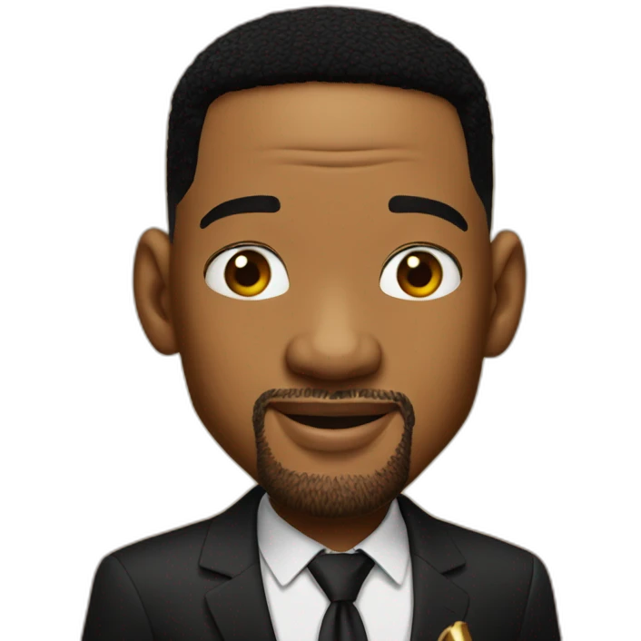 Will Smith avec un Oscar emoji