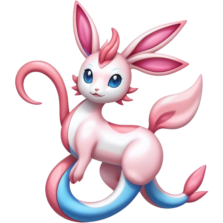 Shiny Sylveon-Milotic-hybrid combination emoji