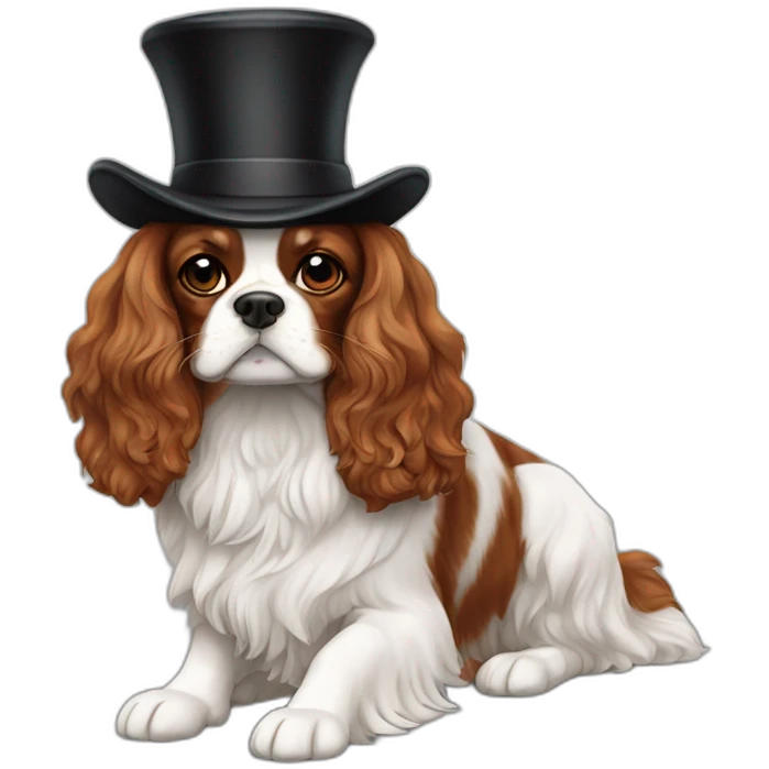 King Charles cavalier Jewish rabbi dog emoji