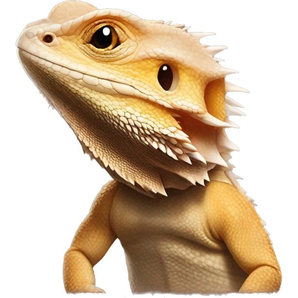 Bearded dragon cute emoji
