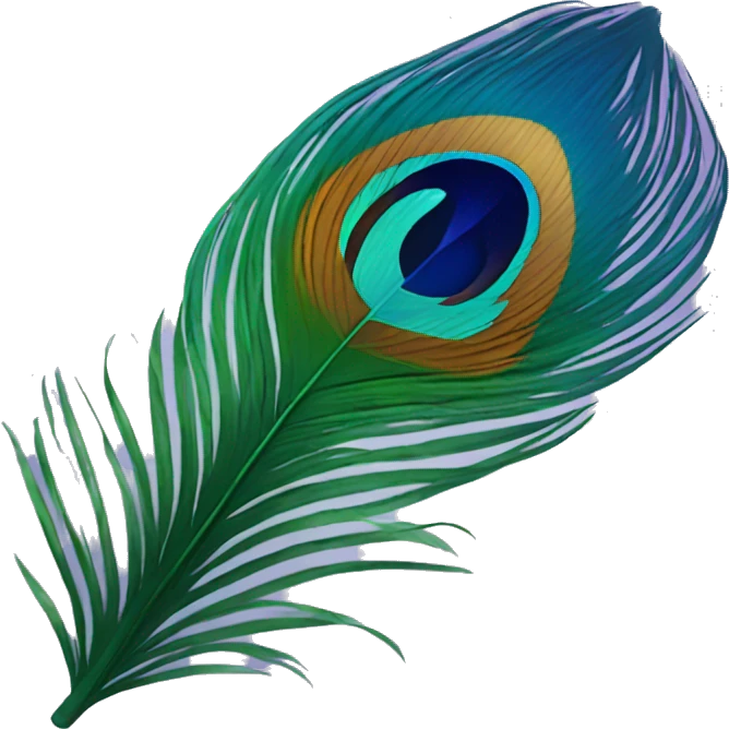 Peacock feather  emoji