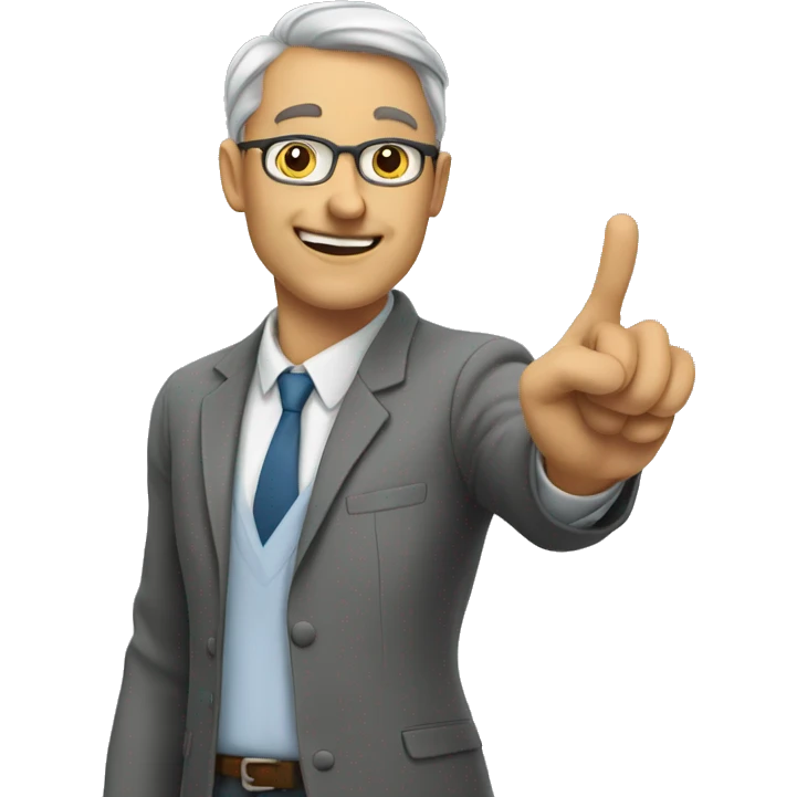 Teacher pointing to a board  emoji