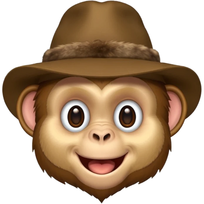 Monkey with hat emoji