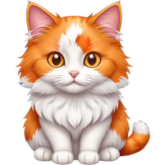 A calico cat emoji