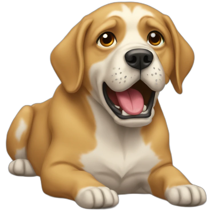 Perro vomitando emoji