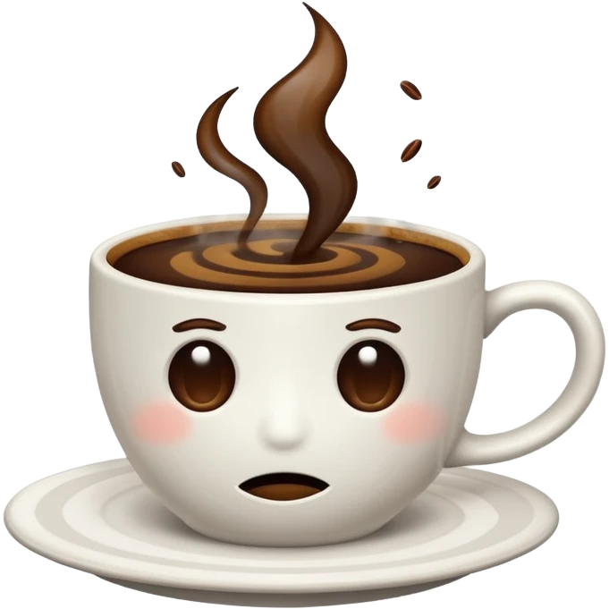 Bad coffee / sad coffee emoji