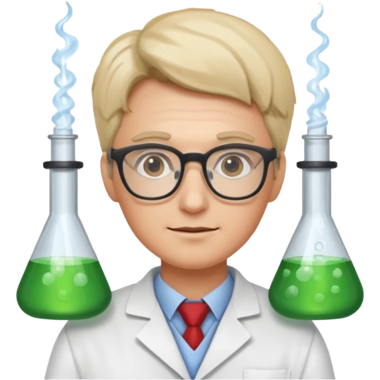 a scientist wearing glasses emoji