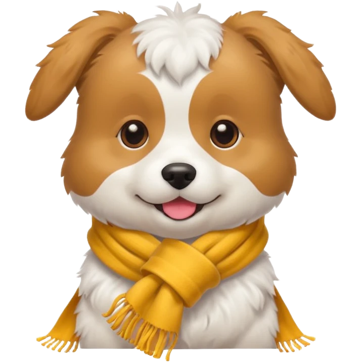 Dog with Toyscarf emoji