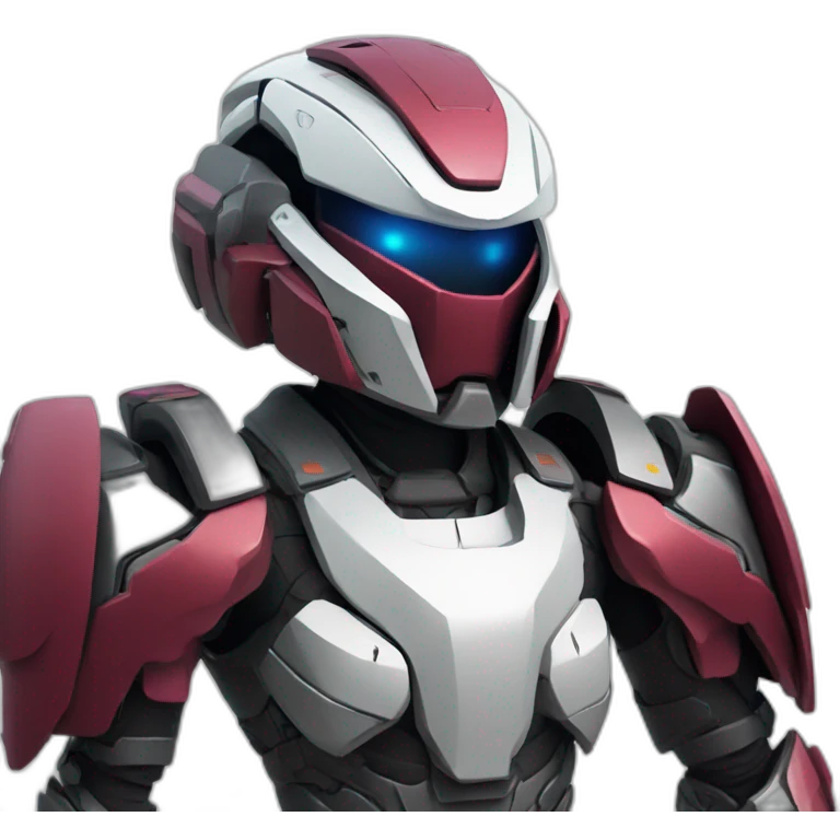futuristic Autonomous Combat armored colored crimson breastplate arms emoji