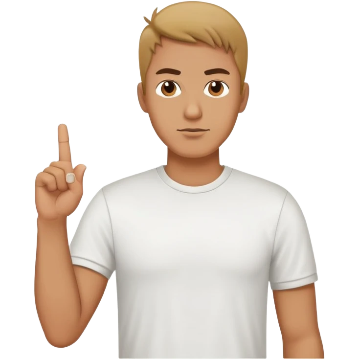 Man with middle finger up emoji