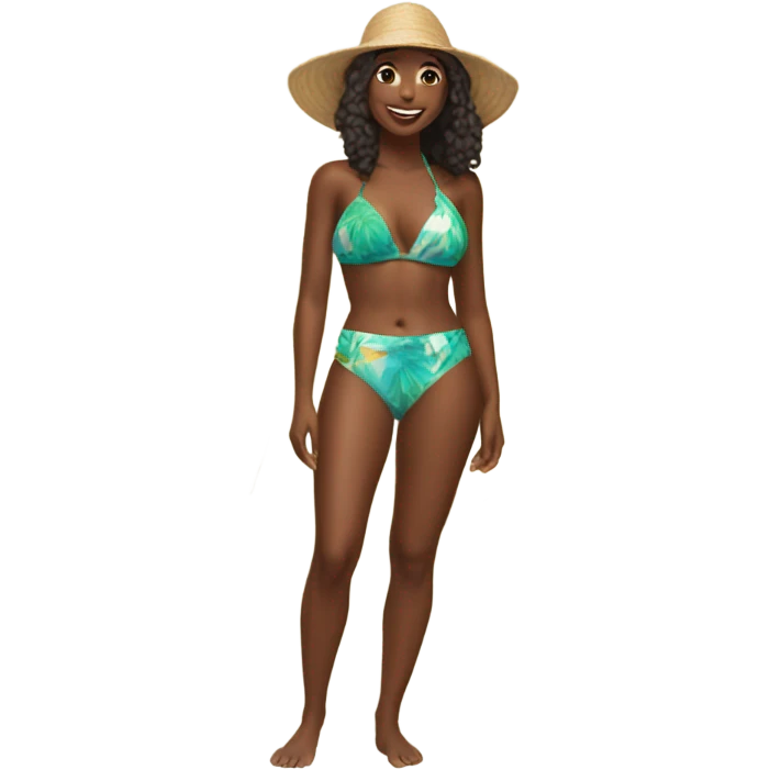 beachside bikini bliss emoji