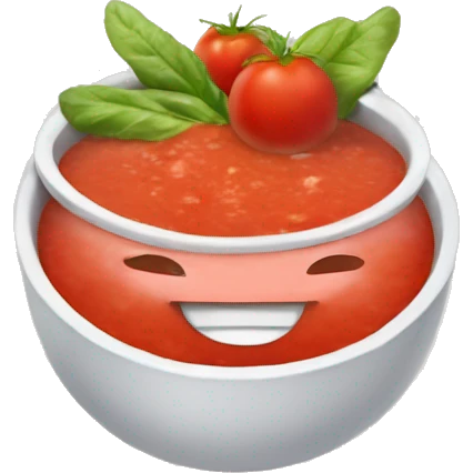 Haz un emoji de un gazpacho emoji