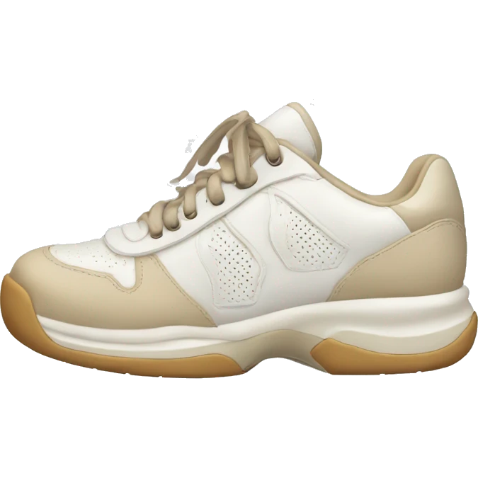 chunky white and beige tennis shoes emoji