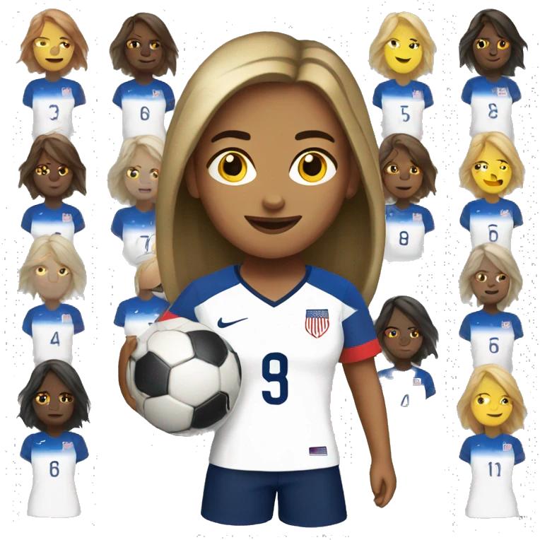 USA woman soccer emoji
