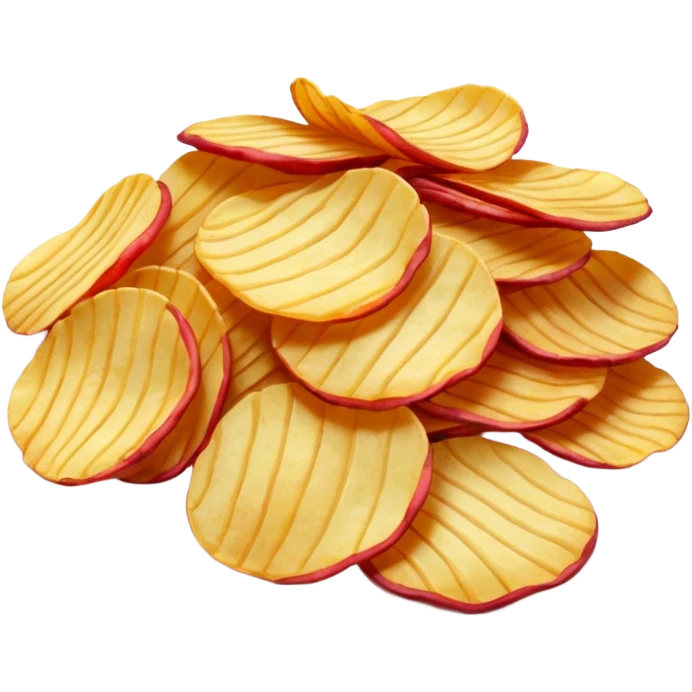 red colored potato chips emoji