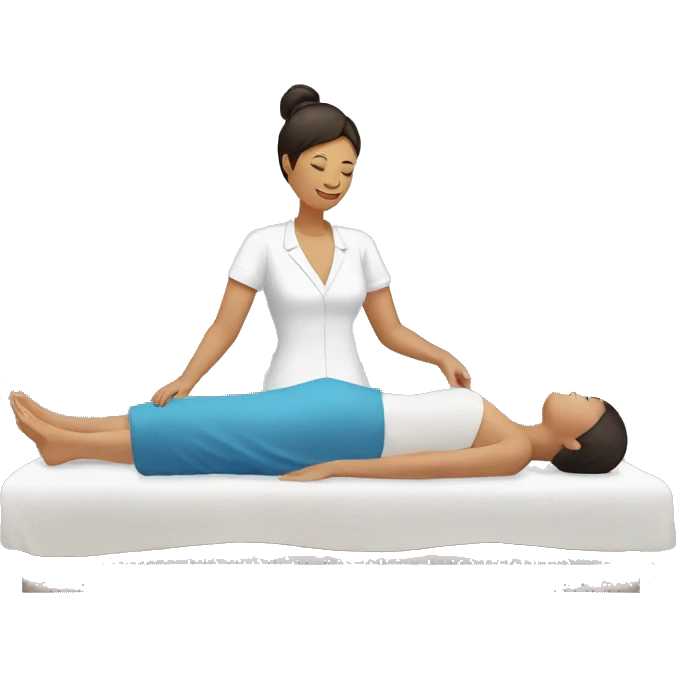 woman having massage emoji