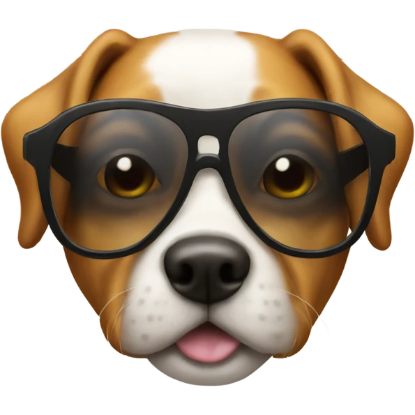 Dog with sunglasses  emoji