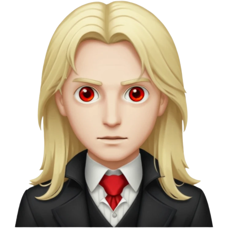 Alucard with blonde hair emoji