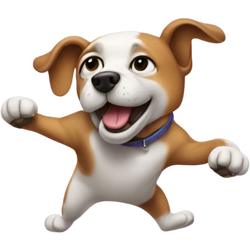 Dog break dancing emoji
