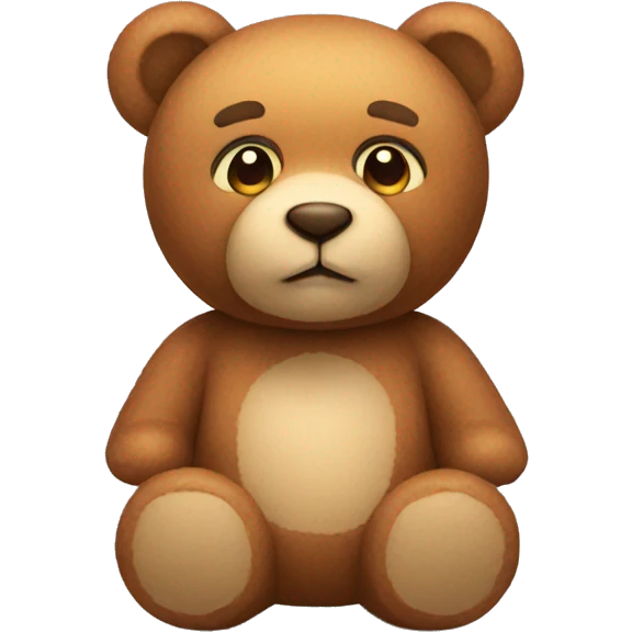 Teddy bear with cubics emoji