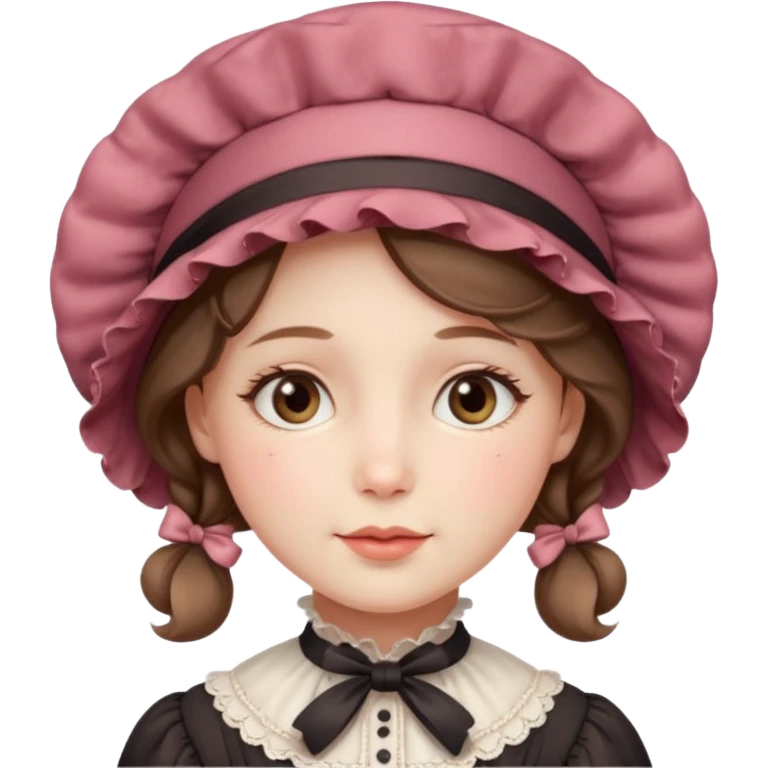 victorian lady face emoji