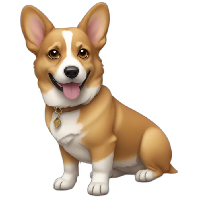 Corgi mix sphinx emoji