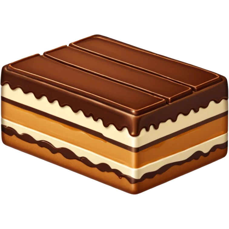 chocolate caramel slice emoji
