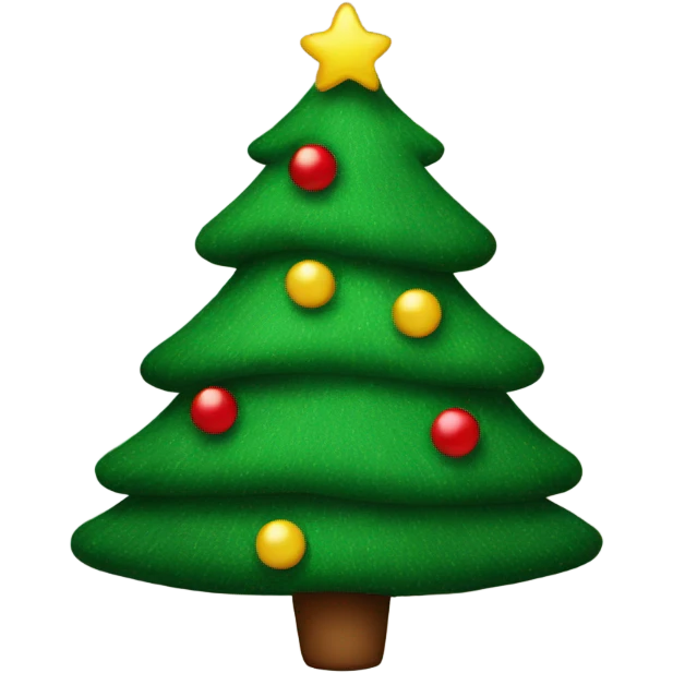  Christmas tree with jumper  emoji