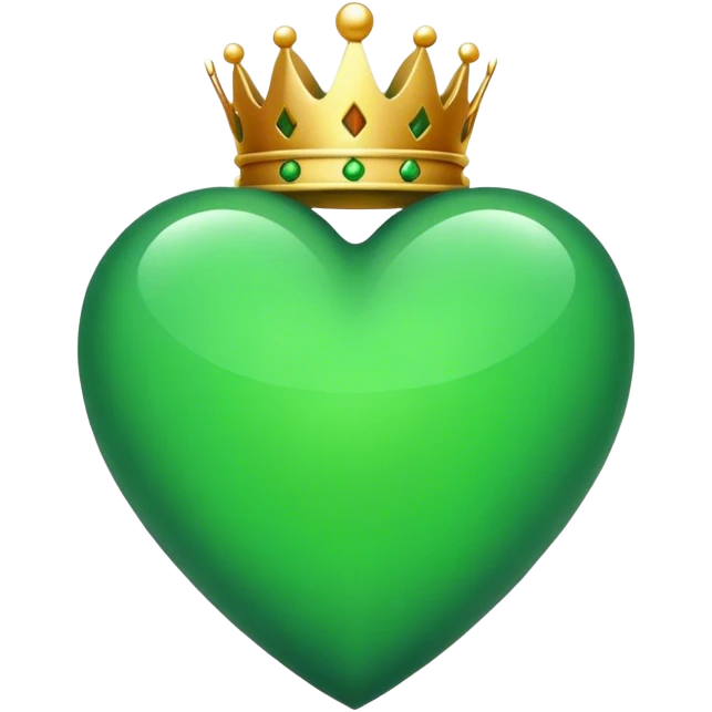 royal green heart emoji