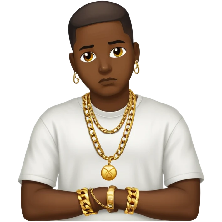 Sad Reggaeton Music Singer emoji