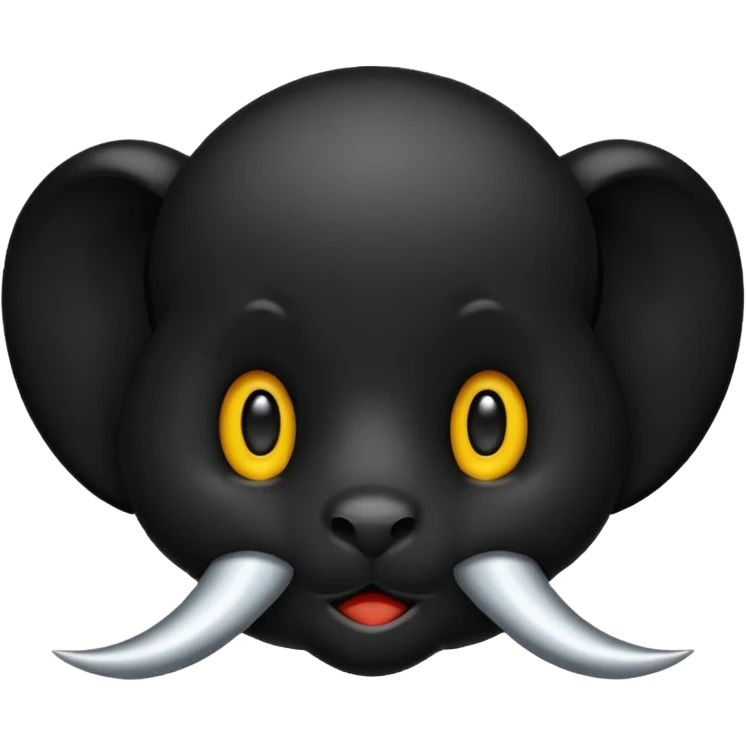 Icono Lazo Negro luto para whatsapp emoji