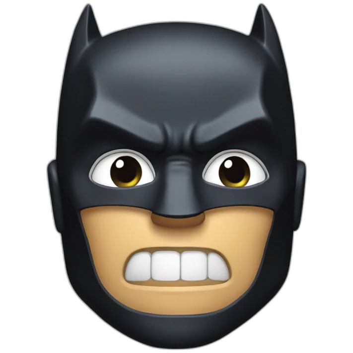 Batman face emoji