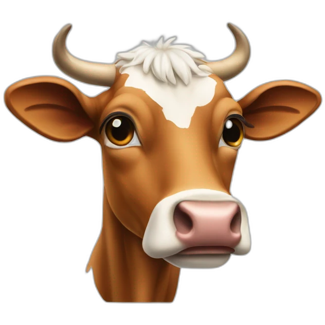 Kuh fährt Auto emoji