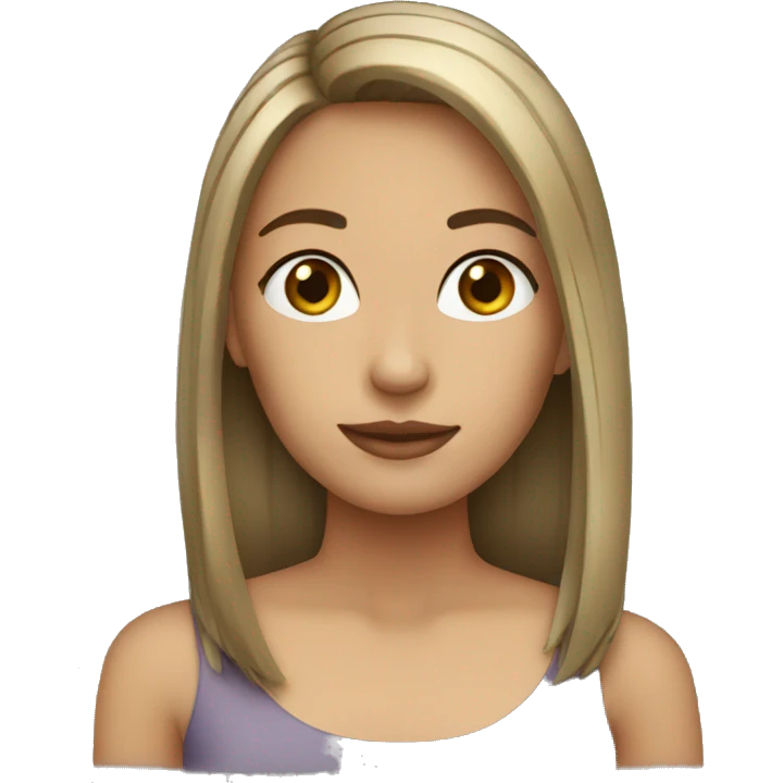 girl with straight hair formal emoji