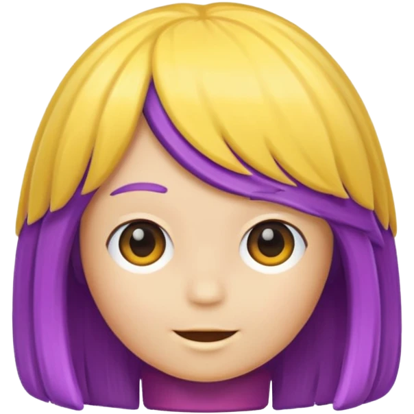 wig on toy emoji